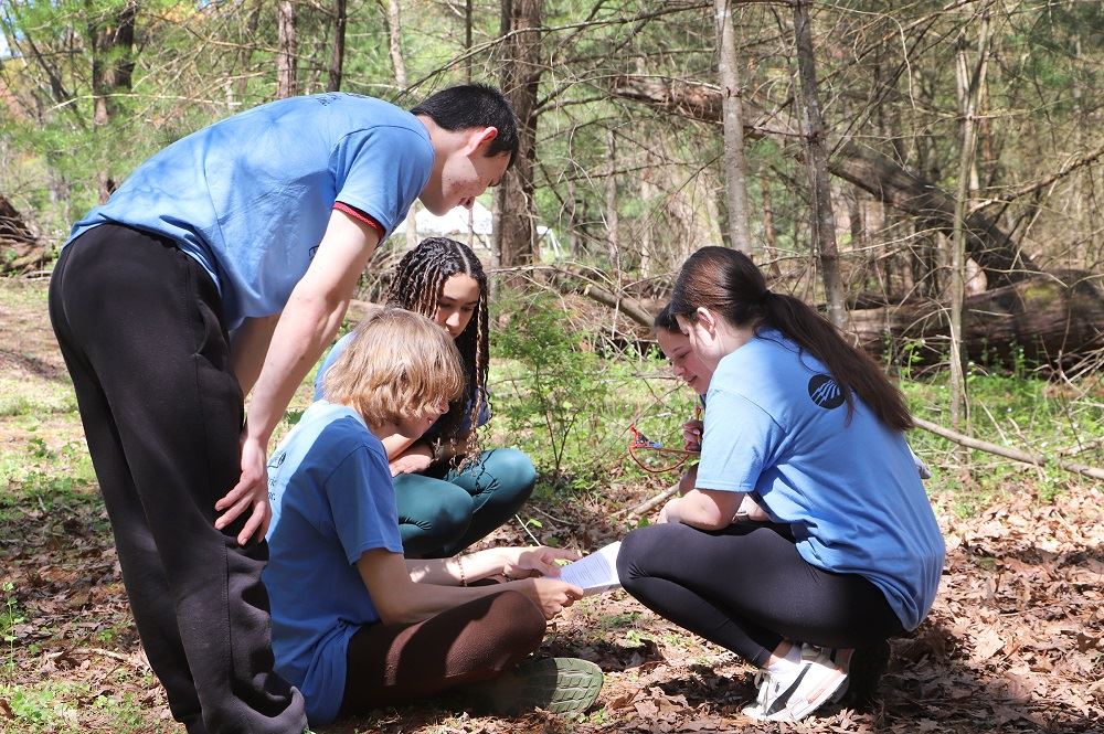 Students taking a test