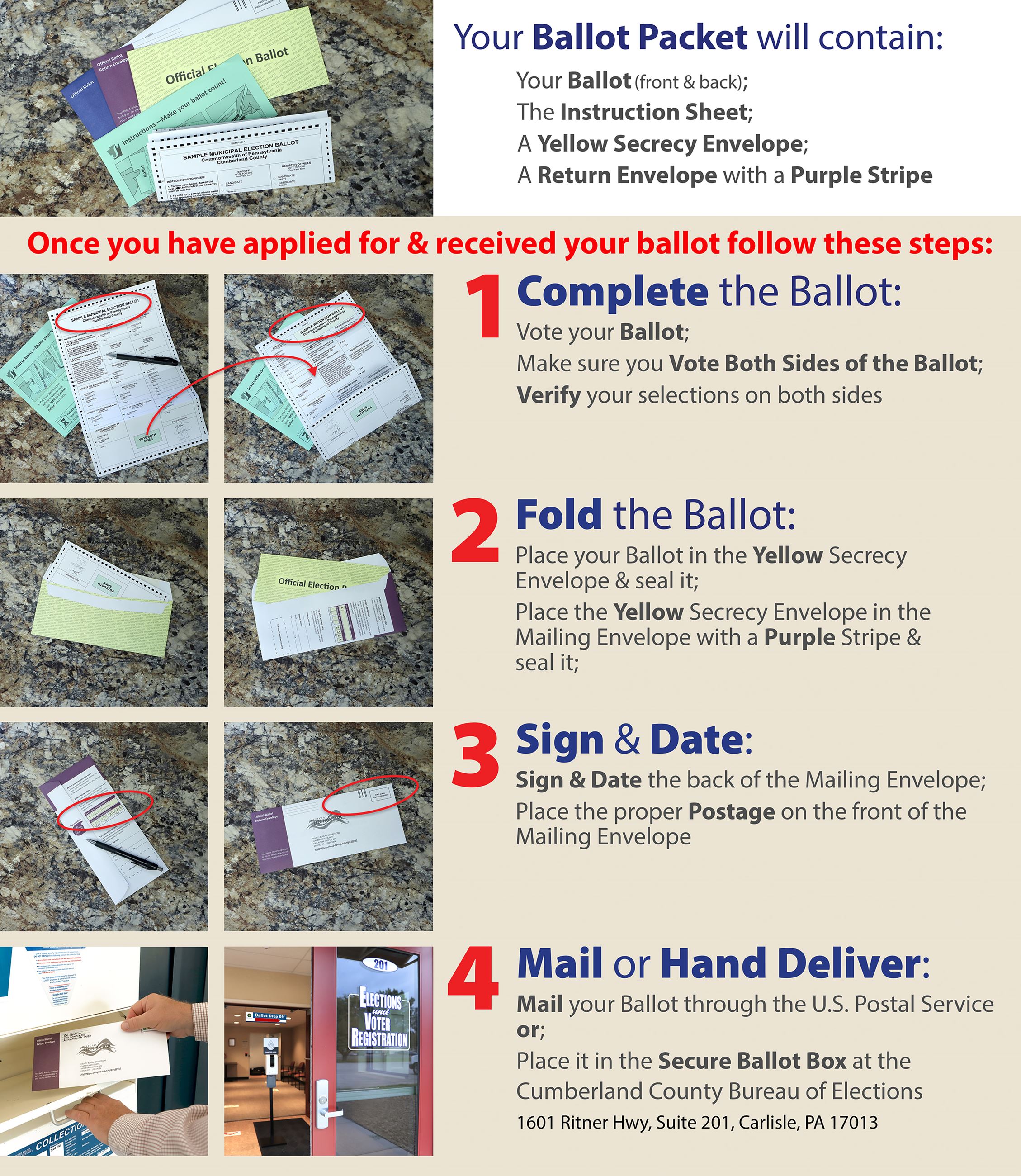 Vote by Mail . Vote Both Sides Instructions