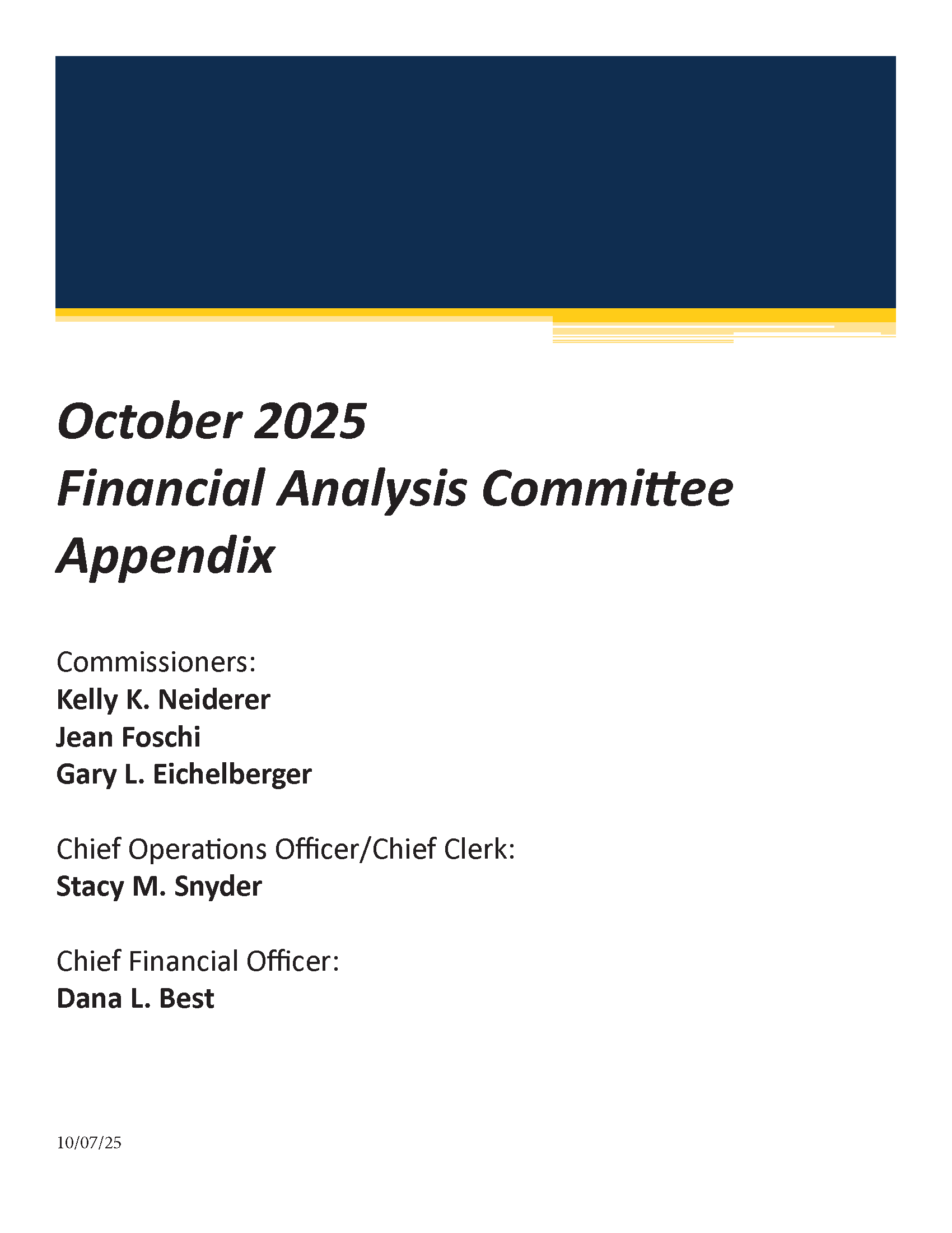 Appendix Document October 2025